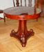 стол красного  дерева  после реставрации